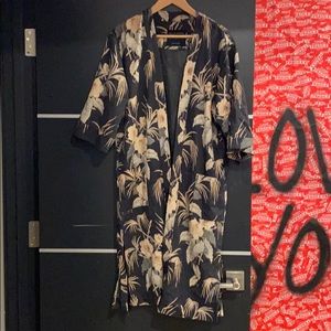 All Saints Hawaii Floral Kimono Duster / Cardigan